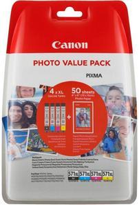 Canon CLI-571XLBk/C/M/Y + hartie foto